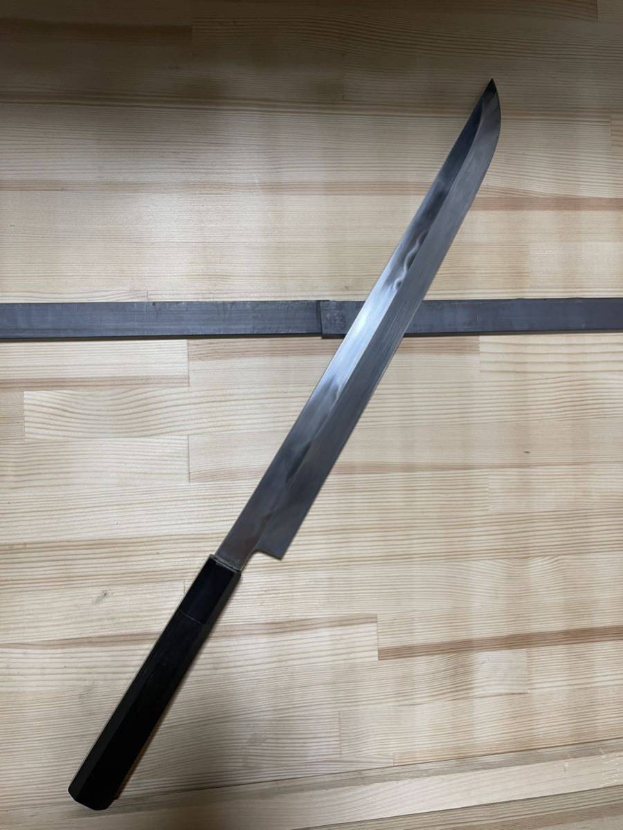 包丁 和包丁 刺身包丁 先丸 柳刃包丁 尺一 本焼 刃紋あり 箱付