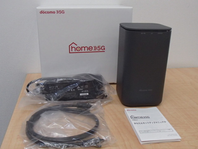 docomoドコモ home 5G HR01 ホームルーター クグレー ＃57947