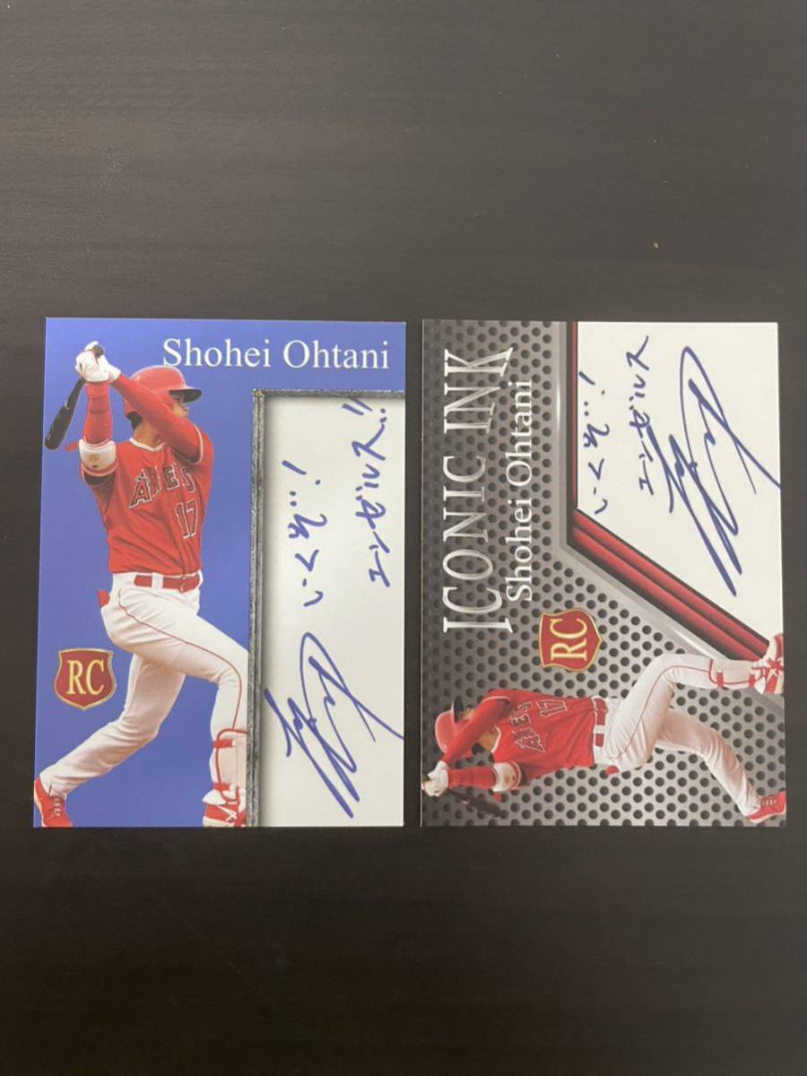 大谷翔平 カード 2枚セット 大谷翔平 Topps 人気プリントサインカード2