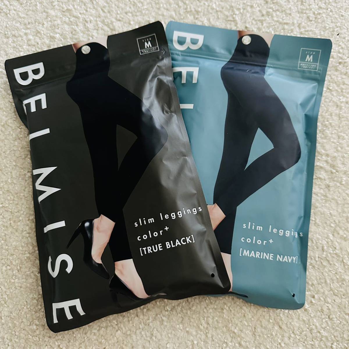 ベルミス BELMISE スリムレギンス color+ Mサイズ 2個