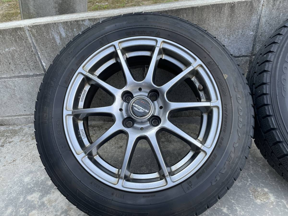 キューブ 65r15 4本の通販 Z12キューブ純正 スチールホイールとブリヂストン エコピア 175/65R15　 4本セット　Z12キューブなど