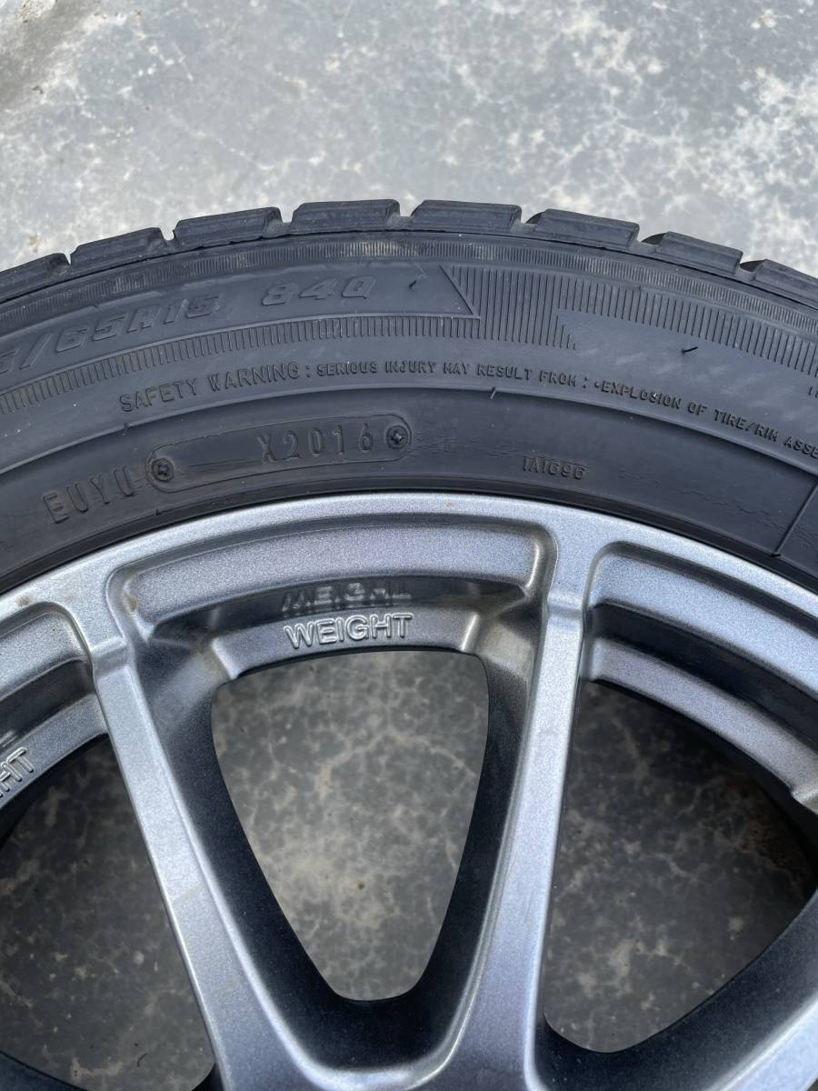 キューブ 65r15 4本の通販 Z12キューブ純正 スチールホイールとブリヂストン エコピア 175/65R15　 4本セット　Z12キューブなど