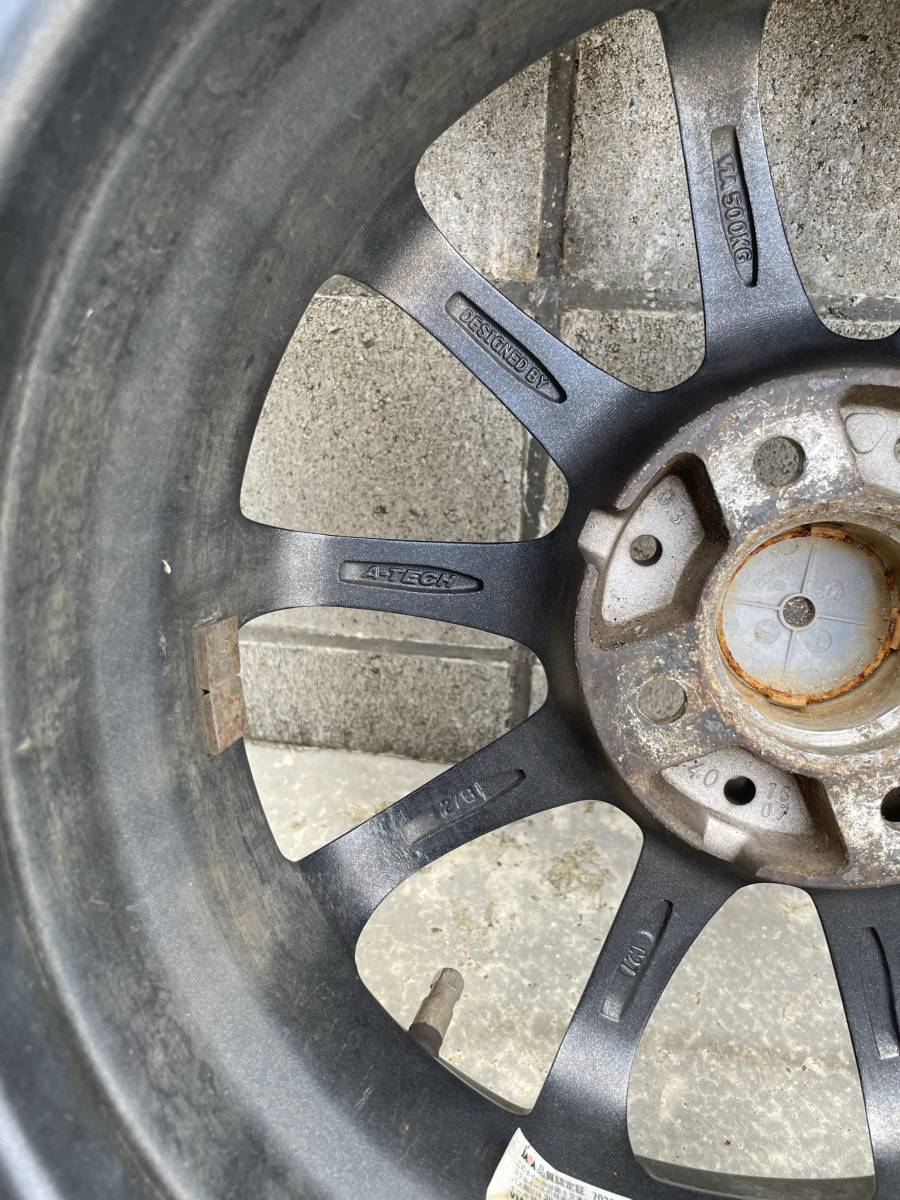 キューブ 65r15 4本の通販 Z12キューブ純正 スチールホイールとブリヂストン エコピア 175/65R15　 4本セット　Z12キューブなど