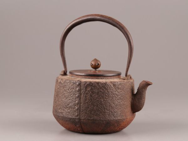 煎茶道具 銅製蓋 時代鉄瓶 時代物 極上品 初だし品 C0880