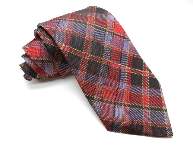 アーカイヴ 極美品 【COMME des GARCONS HOMME DEUX コムデギャルソンオムドゥ】 チェック柄 ネクタイ (メンズ) マルチカラー ●15MM7173●