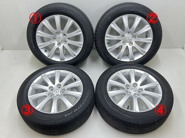 ◎ マツダ MPV LY 07年 LY3P 17インチ PCD114.3 5H アルミホイール 4本