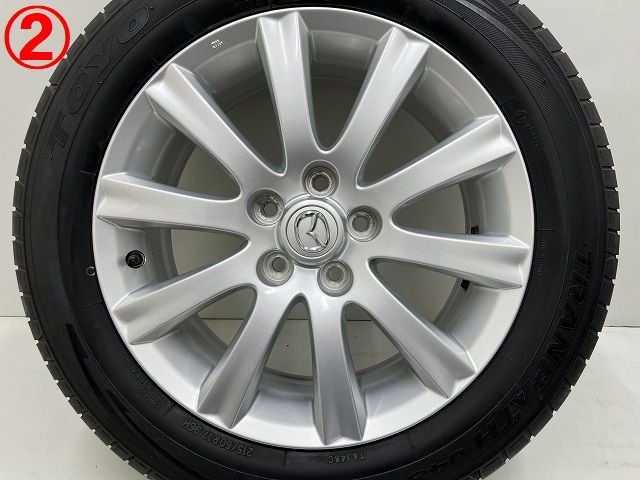 マツダMPV ly3p 23T純正 アルミホイールセットタイヤ215 55 18 ◎ マツダ MPV LY 07年 LY3P 17インチ PCD114.3 5H アルミホイール 4本