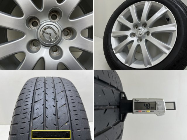 ◎ マツダ MPV LY 07年 LY3P 17インチ PCD114.3 5H アルミホイール 4本
