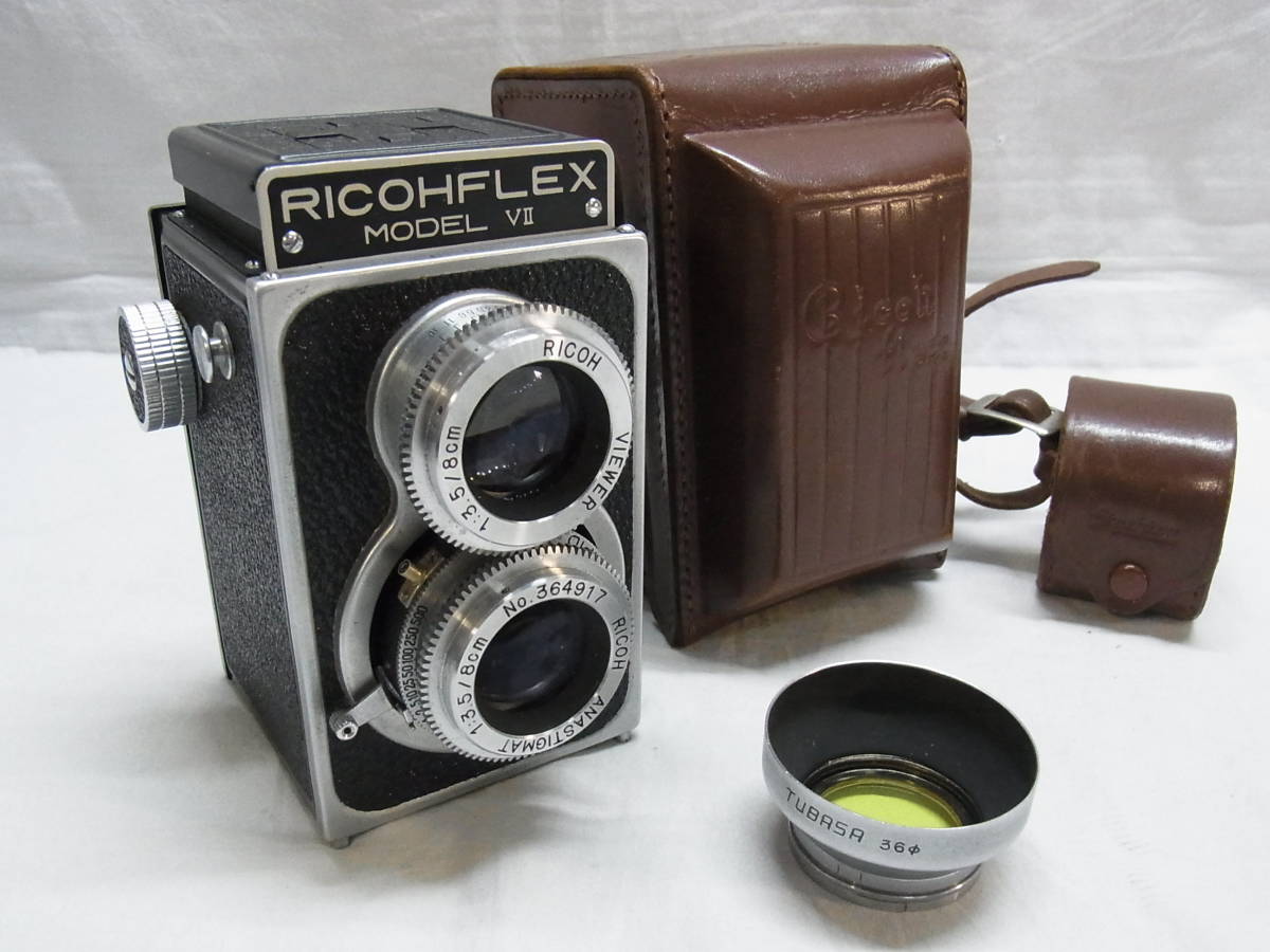 △二眼レフカメラ RICOHFLEX MODEL Ⅶ リコー VIEWER RICOH 1:3.5/8