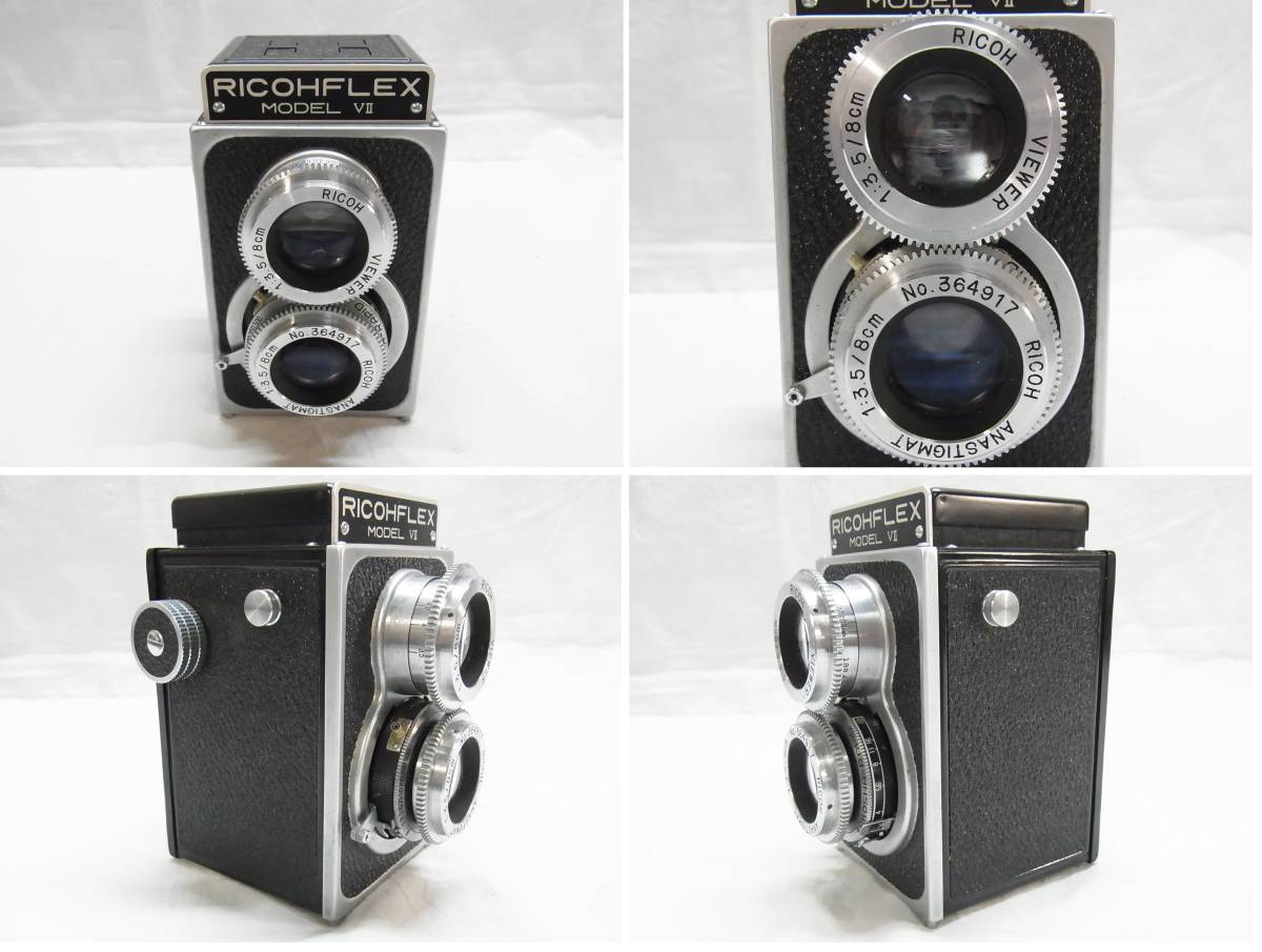 △二眼レフカメラ RICOHFLEX MODEL Ⅶ リコー VIEWER RICOH 1:3.5/8