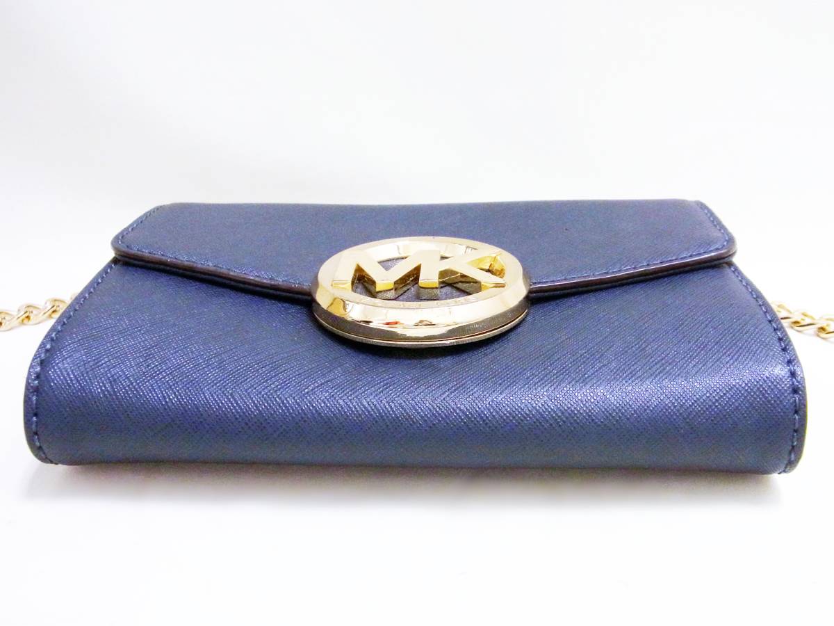 MICHAEL KORS マイケルコース チェーン ショルダー バッグ ネイビー 