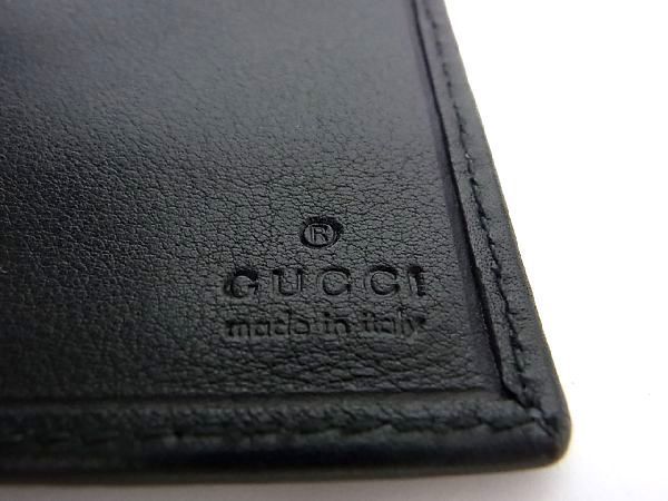 1円 □極美品□ GUCCI グッチ 92765-2067 レザー マネークリップ付き