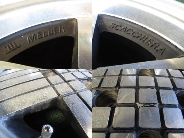 A3519 希少 MELBER GIUGIARO SCACCHIERA SRG 14インチ 5.5J+18 114.3