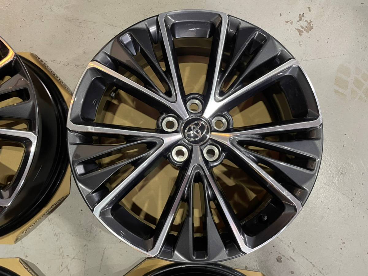 新型プリウス 新車外し 純正19インチ アルミホイール 4本セット 