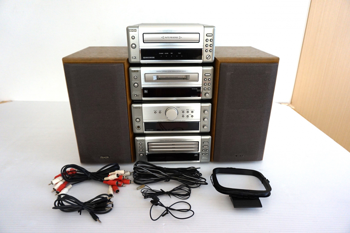 DENON UD-M10 MD カセット スピーカー セットミニコンポ DENON UD-M10 MD カセット スピーカー セットミニコンポ