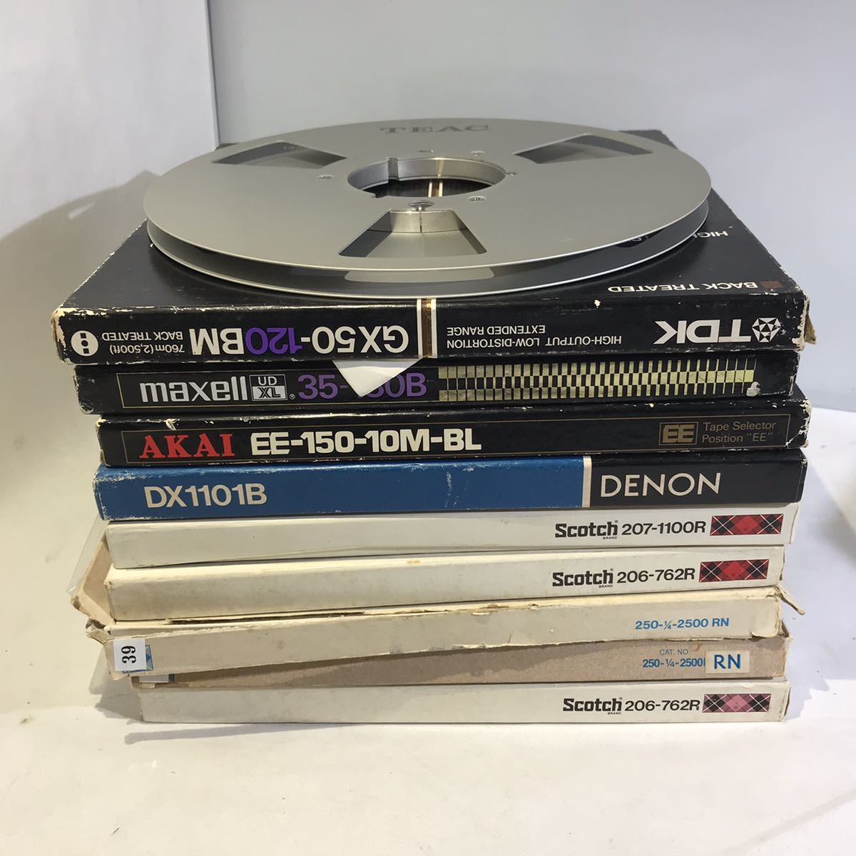 オープンリールテープ 10号 10本 メタルテープ EE -150-10M-BL AKAI DENON DX1101B TEAC TDK maxell クラシック 録音済み CLASSIC マーラー