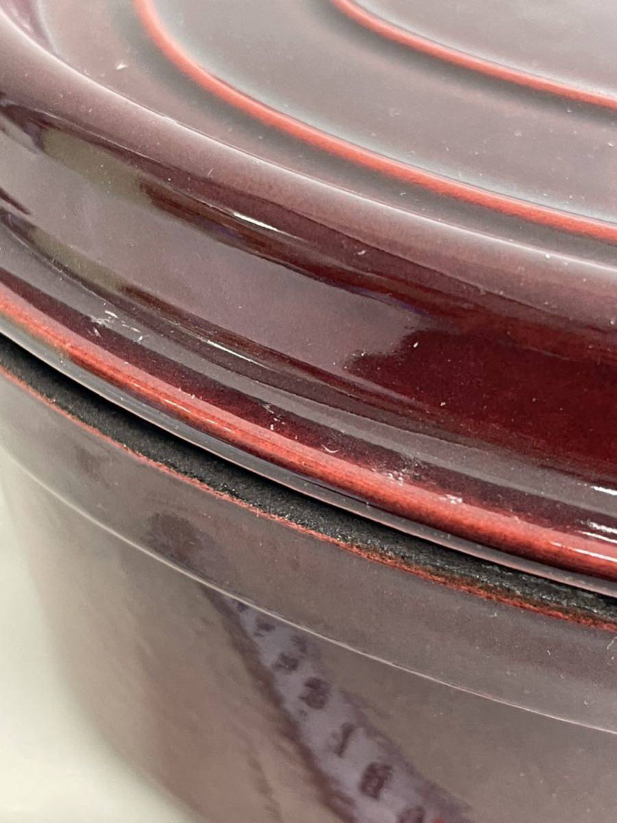staub ストウブ 両手鍋 ココット チェリーレッド フランス製 FRANCE 29