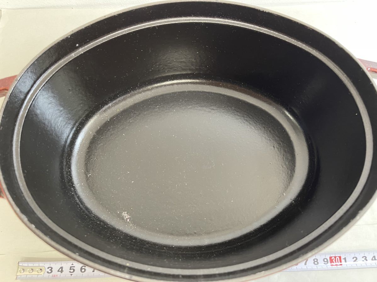 staub ストウブ 両手鍋 ココット チェリーレッド フランス製 FRANCE 29