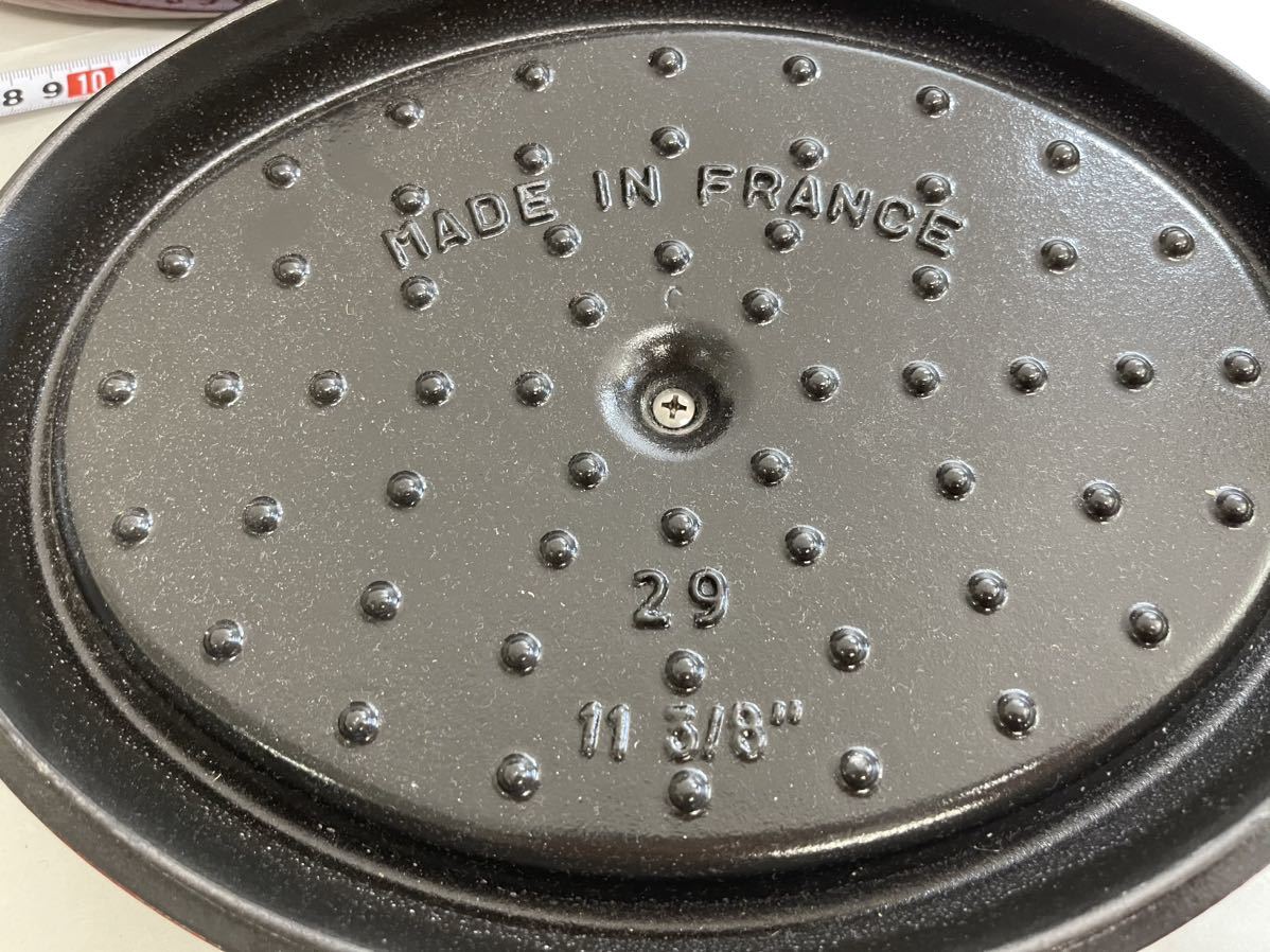 staub ストウブ 両手鍋 ココット チェリーレッド フランス製 FRANCE 29