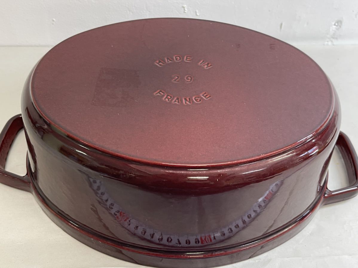 staub ストウブ 両手鍋 ココット チェリーレッド フランス製 FRANCE 29