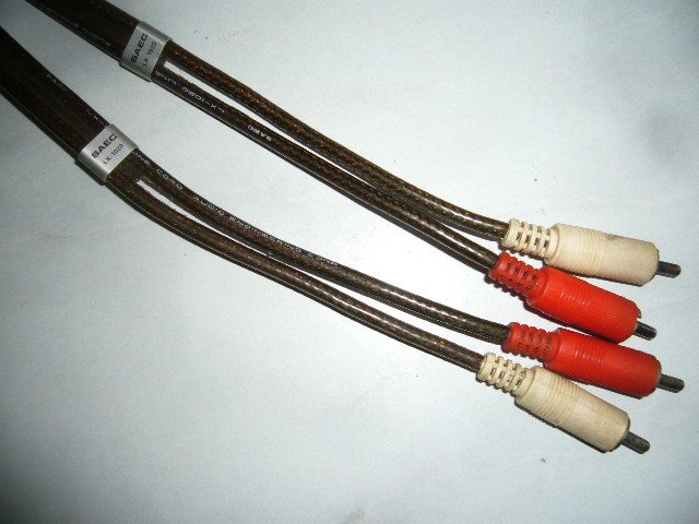 名機探求☆SAEC・LX-1020☆3mの長尺品・稀少☆50cmAT社・gold・link・OFC・50cm2本オマケ☆合計3本・特価。