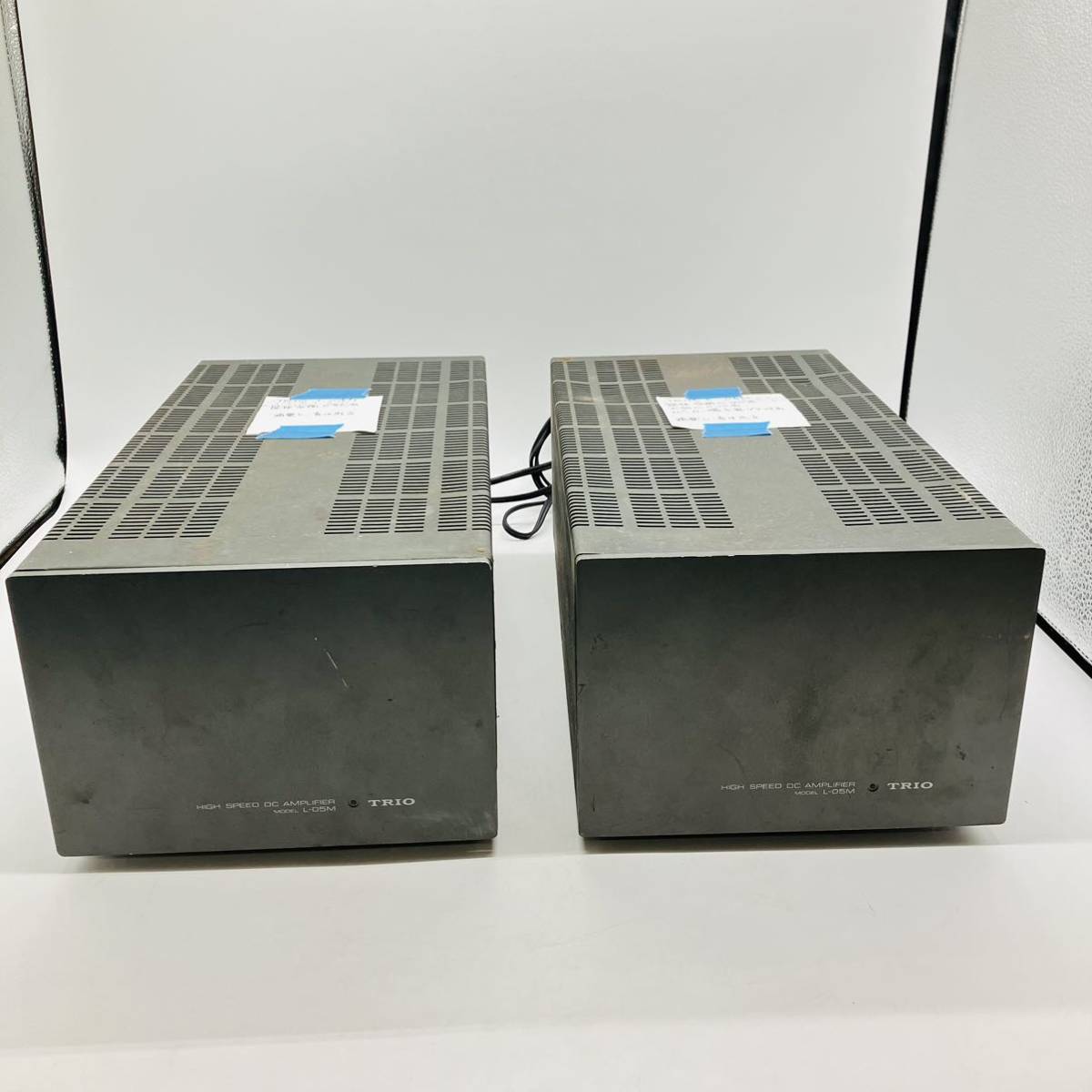 TRIO L-05Ⅿ パワーアンプ2台（音出OK） TRIO L-05Ⅿ パワーアンプ2台