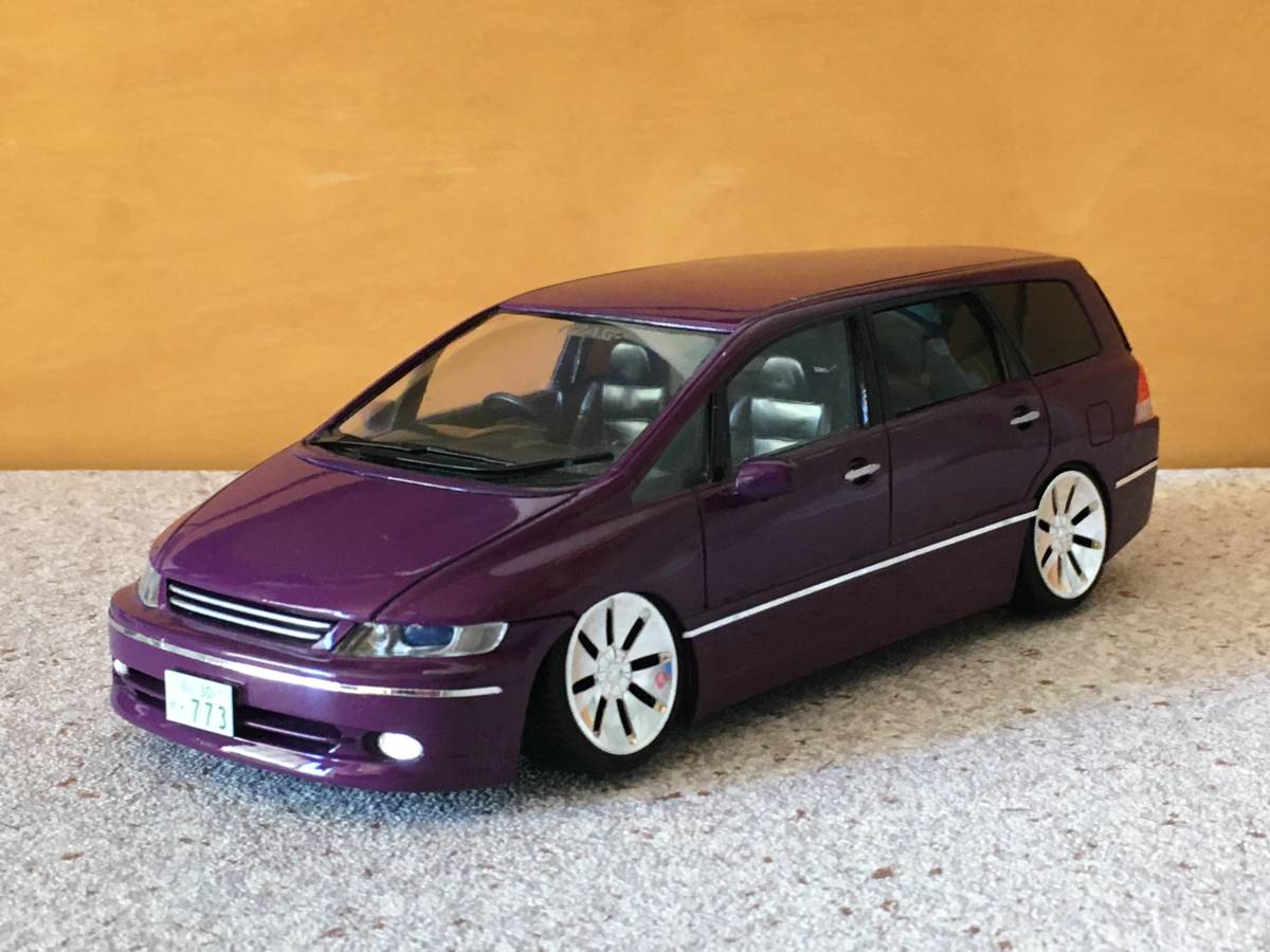 ジャンク！1/24 オデッセイ ODYSSEY 完成品 ホンダ VIP ビップカー 