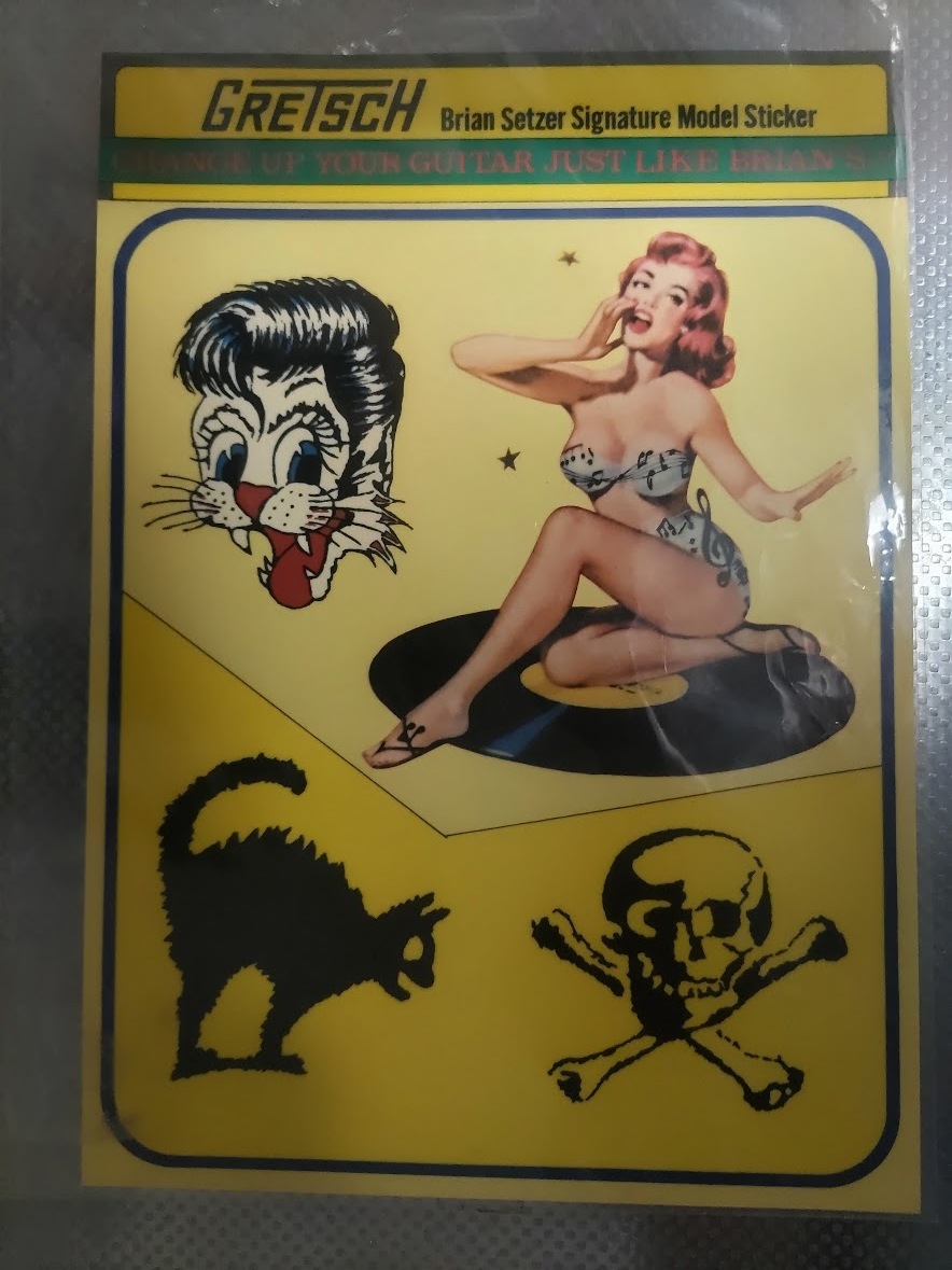 ステッカー Gretsch 6120 StrayCats ブライアンセッツァー 