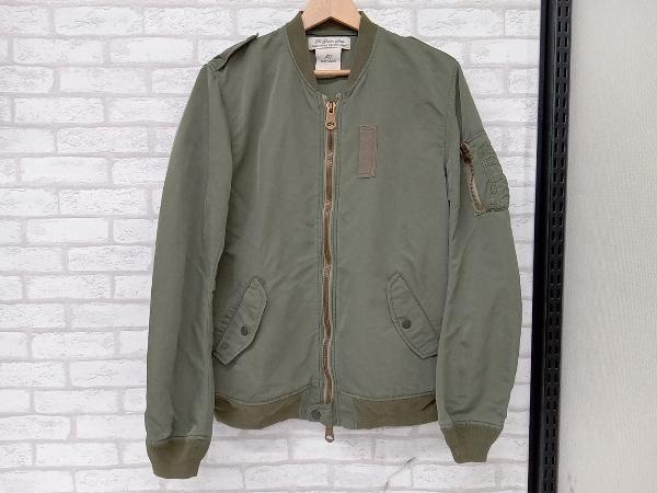 REMI RELIEF ブルゾン カーキ ミリタリー メンズ Ｌ レミレリーフ 使用感あり 店舗受取可