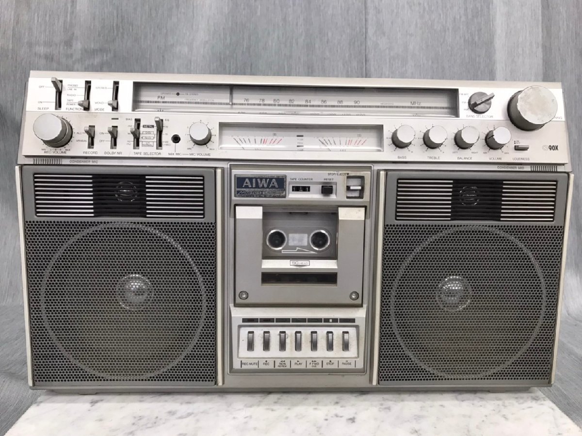 AIWA CS-90X ラジカセ◇ジャンク品 アイワ ラジカセ AIWA 67-100986-20