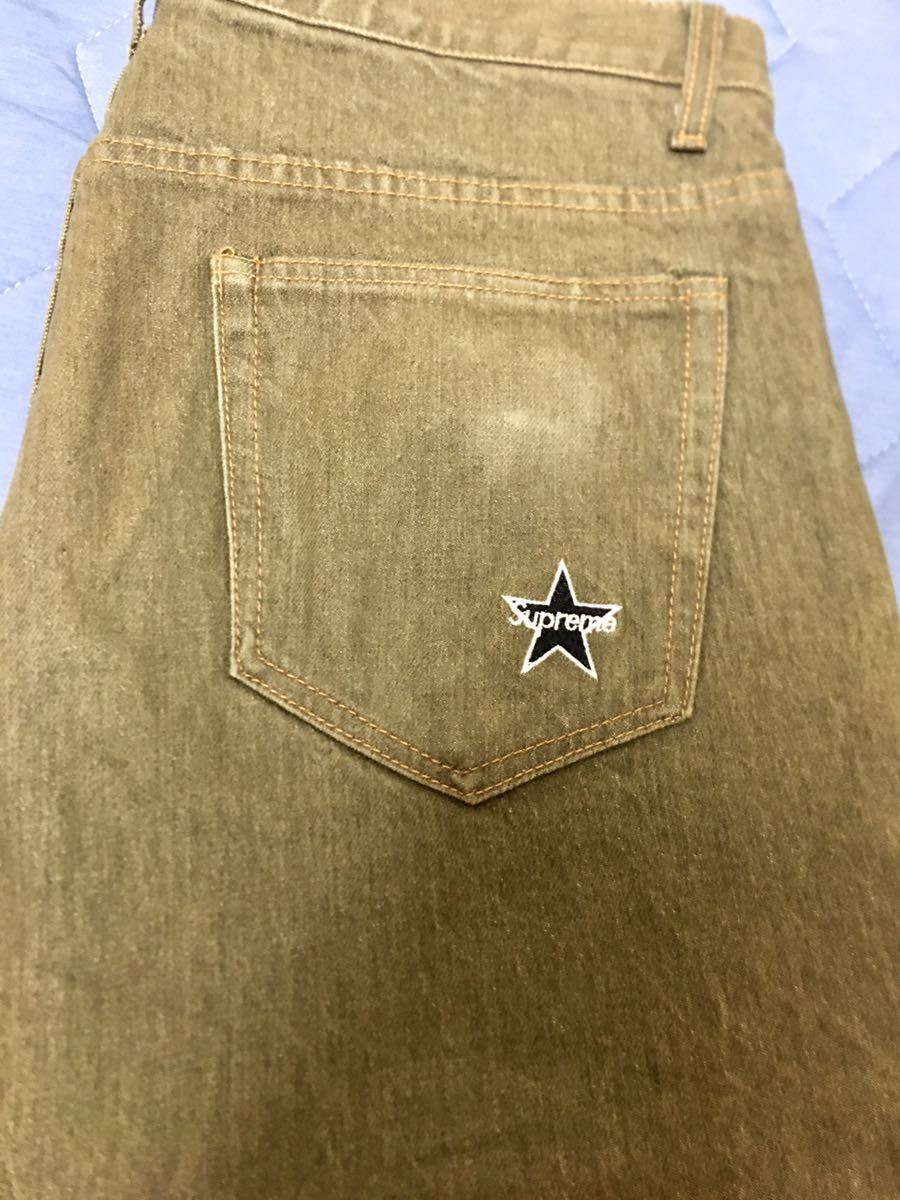 美品】Supreme 22SS Regular Jean Olive サイズ34／オリーブ 