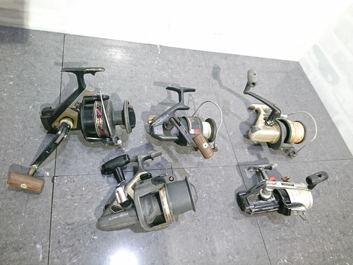 ジャンク品】管1S30 スピニングリール DAIWA SHIMANO RYOBI まとめて5