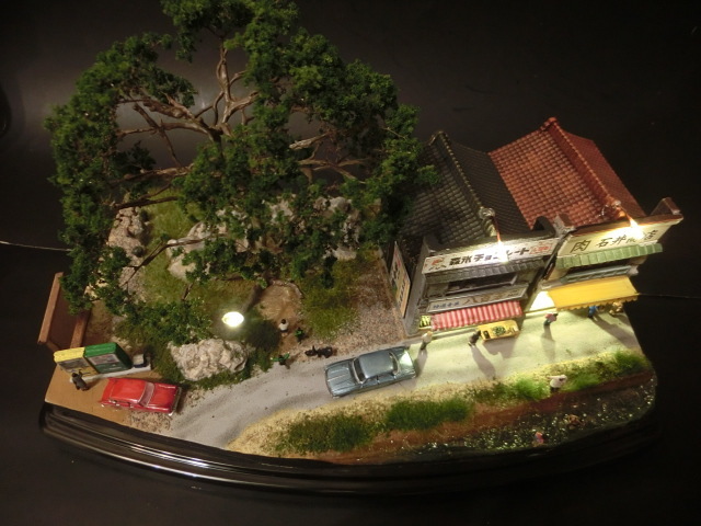 1/150 昭和の田舎の情景『昭和の夏休み 94 』 ジオラマ完成品 ライト
