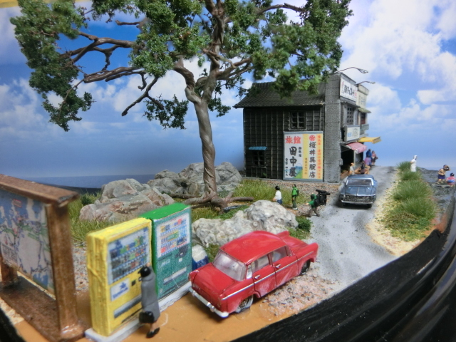 1/150 昭和の田舎の情景『昭和の夏休み 94 』 ジオラマ完成品 ライト