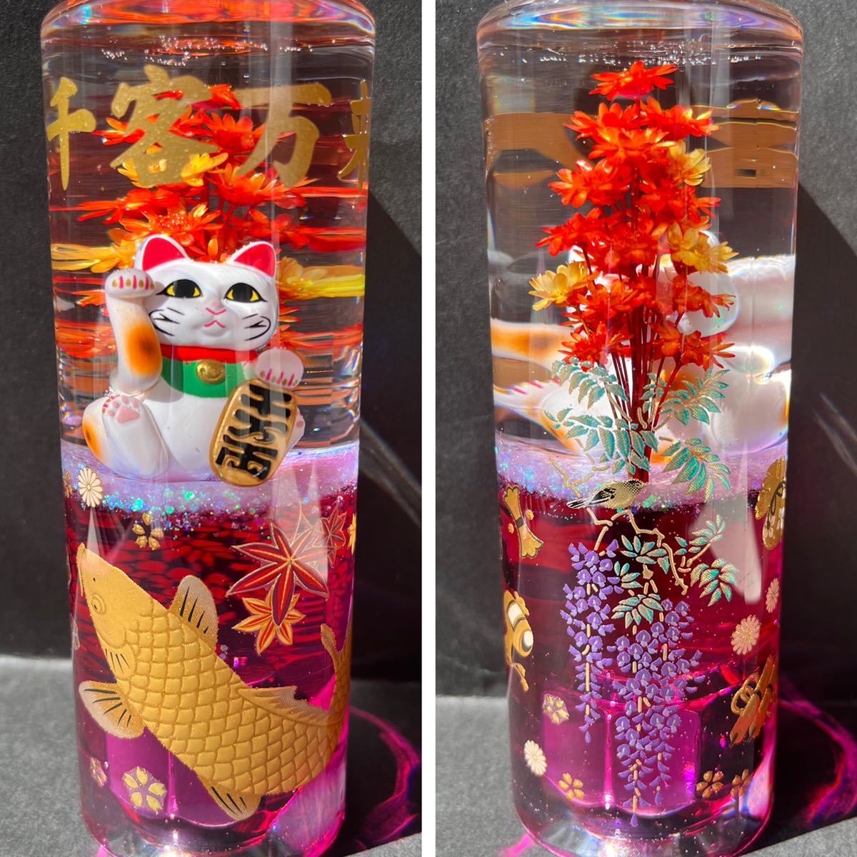 水中花 シフトノブ 招き猫 : 千客万来 鯉 虎 車＆バイク | 龍 達磨 