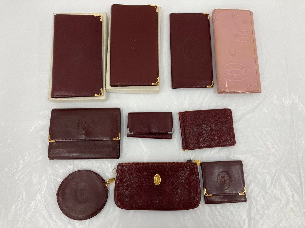 【BHAE4006】Cartier　カルティエ　財布　コインケース　キーケース　ポーチ　10点まとめ