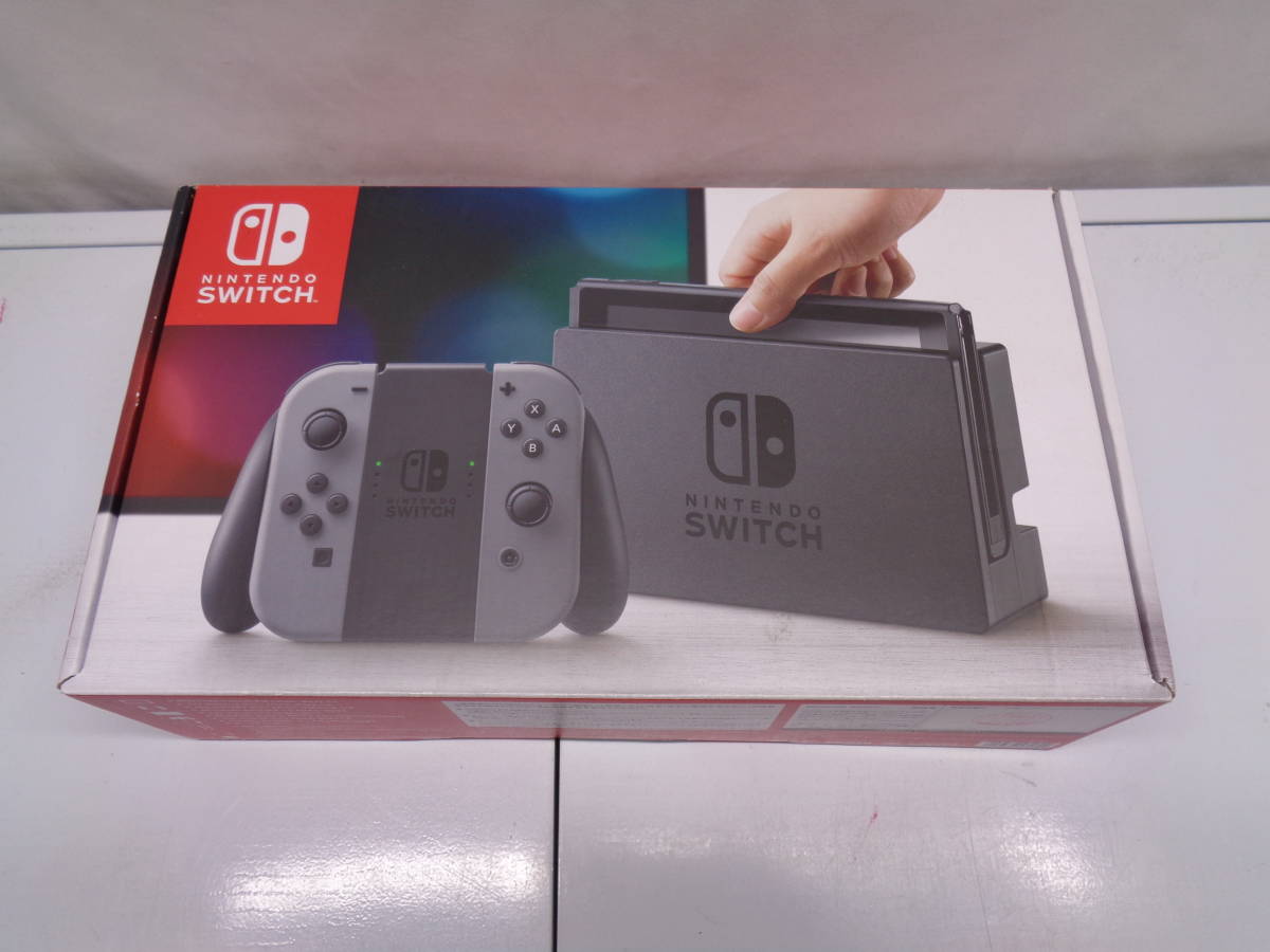 25-10【ジャンク品】Nintendo Switch本体 Joy-Con (L) / (R) グレー