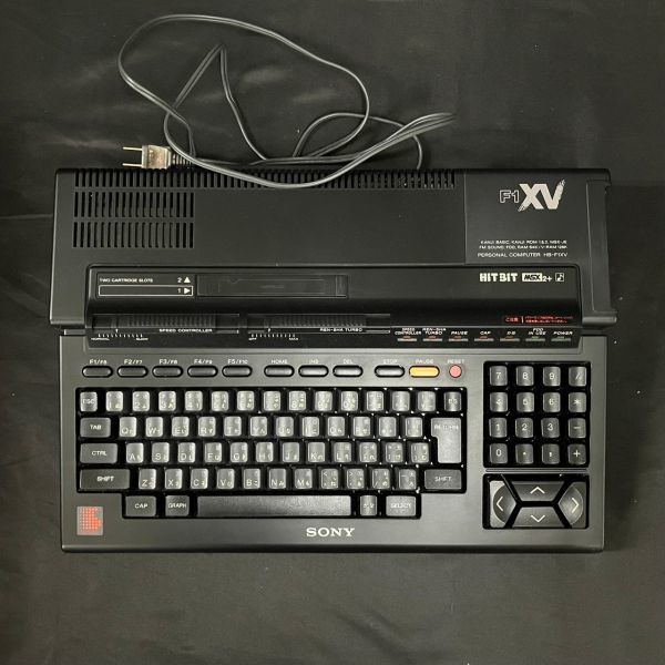 BGM427H MSX2+ SONY HIT BIT HB-F1XV ベルトレスドライブ ブラック系 
