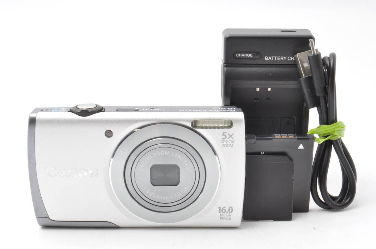 良品】 Canon キャノン PowerShot パワーショット A3500 IS シルバー