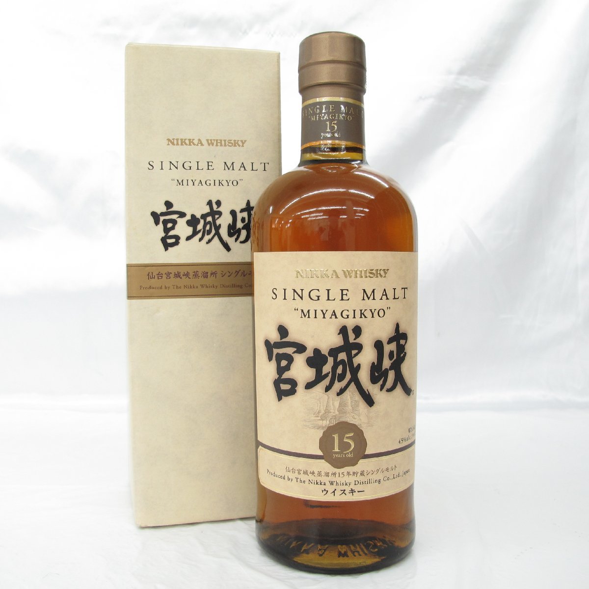 未開栓】NIKKA ニッカ 宮城峡 15年 シングルモルト ウイスキー 700ml 