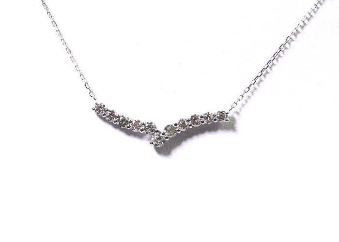 2333MPt999⁄Pt850プラチナ 天然ダイヤモンド 0.50ct⁄1.0g ネックレス F