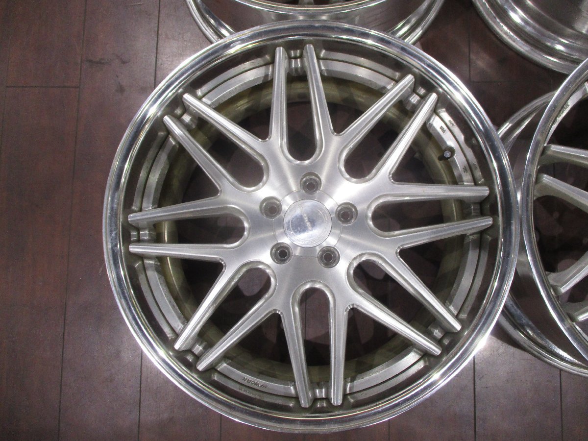 中古☆WORK gnosis CV202 20インチ アルミホイール4本セット☆114.3/5 