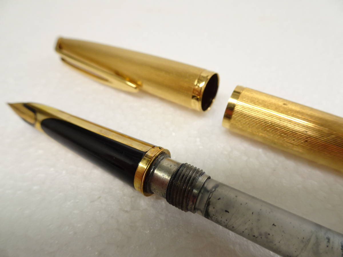 ウォーターマン WATERMAN PLAQUE OR G 万年筆 ペン先 18K750 MADE IN