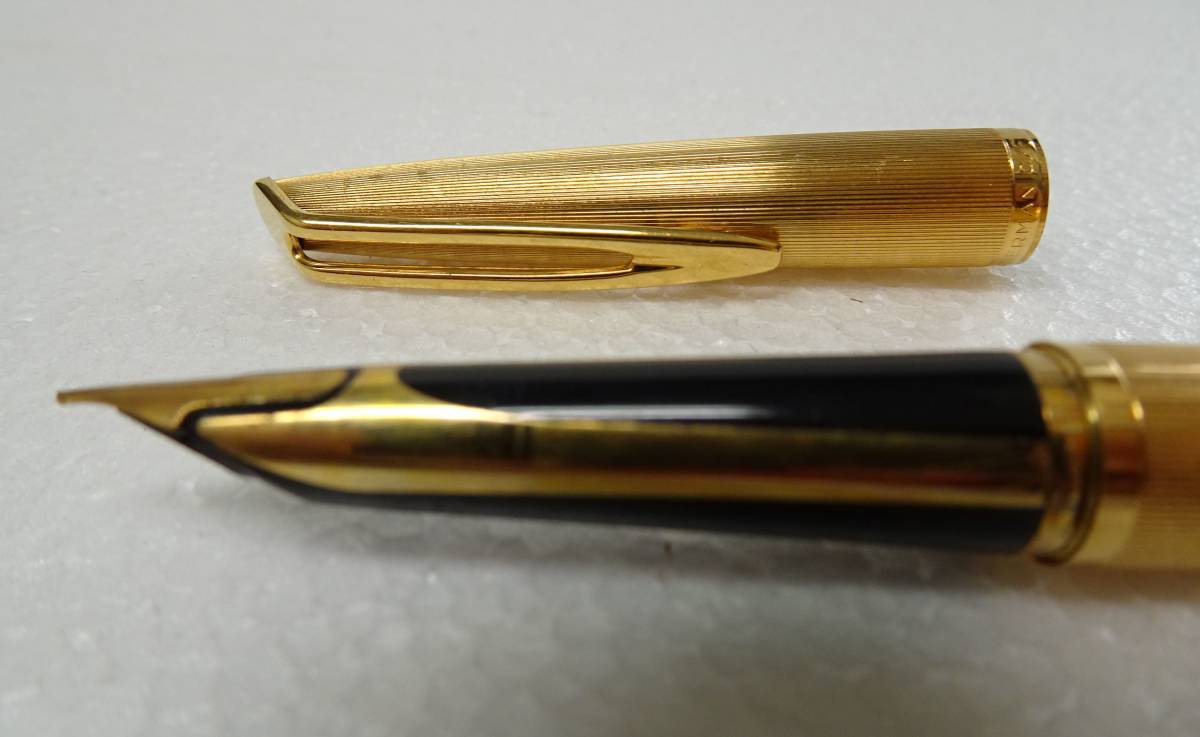 ウォーターマン WATERMAN PLAQUE OR G 万年筆 ペン先 18K750 MADE IN