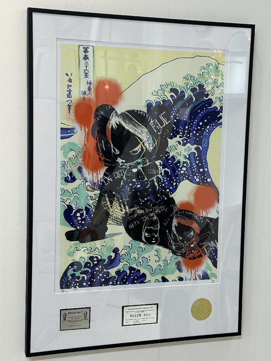 DEATH NYC BC137 新品額付き 額込 世界限定100枚DEATH NYC アートポスター 現代アート 9 世界限定