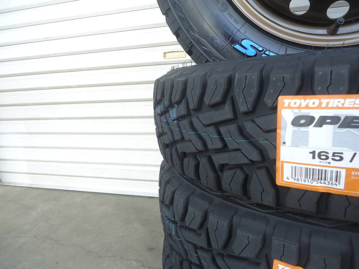 TOYOオープンカントリーR/T☆165/80R14ホワイトレター☆アゲバン軽バン 