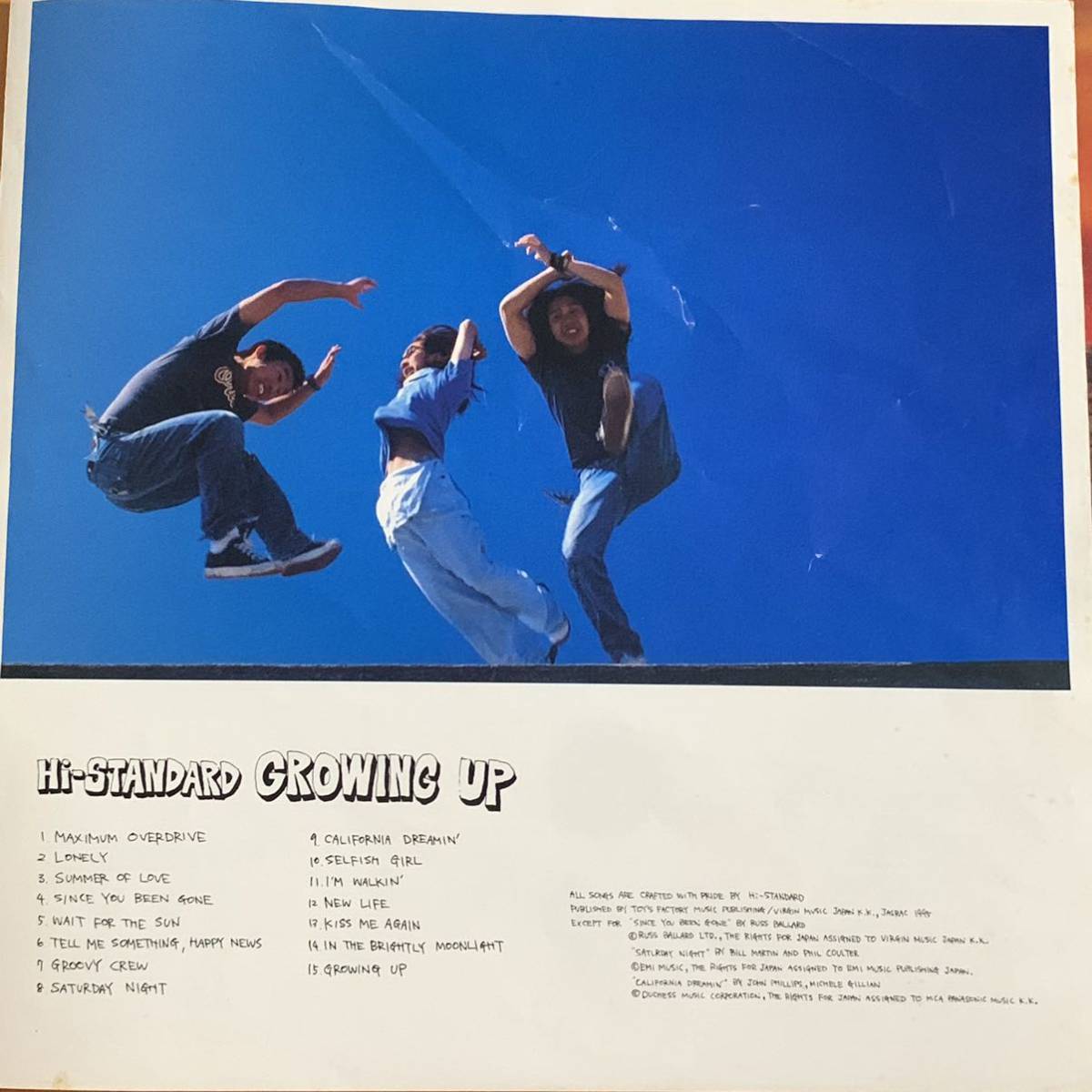 Hi-STANDARD Growing UP 国内盤 LP PIZZA OF DEATH ハイスタ レコード