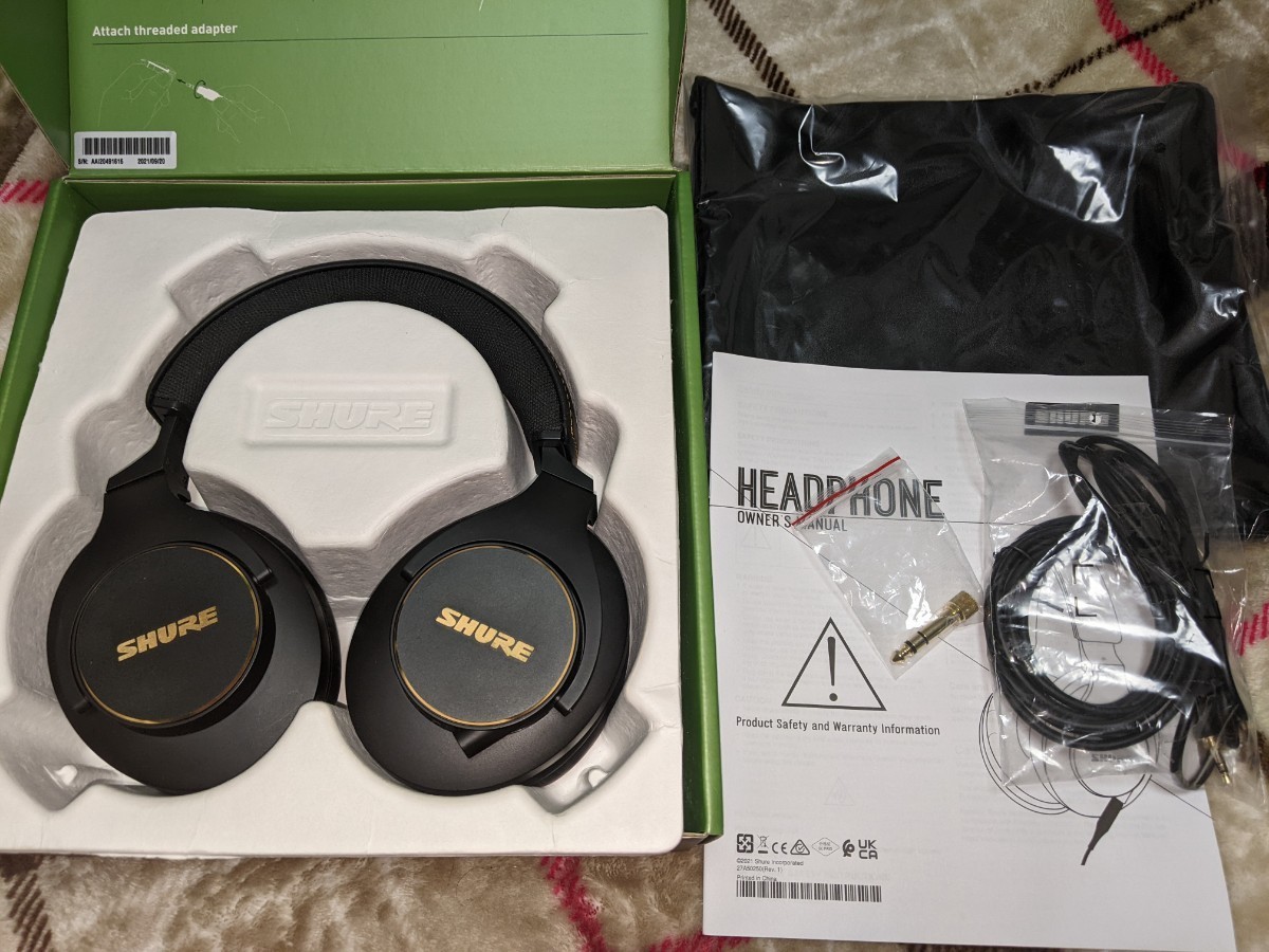 【中古美品】SHURE　SRH840A プロフェッショナル・スタジオ・ヘッドホン 密閉型　シュア_2