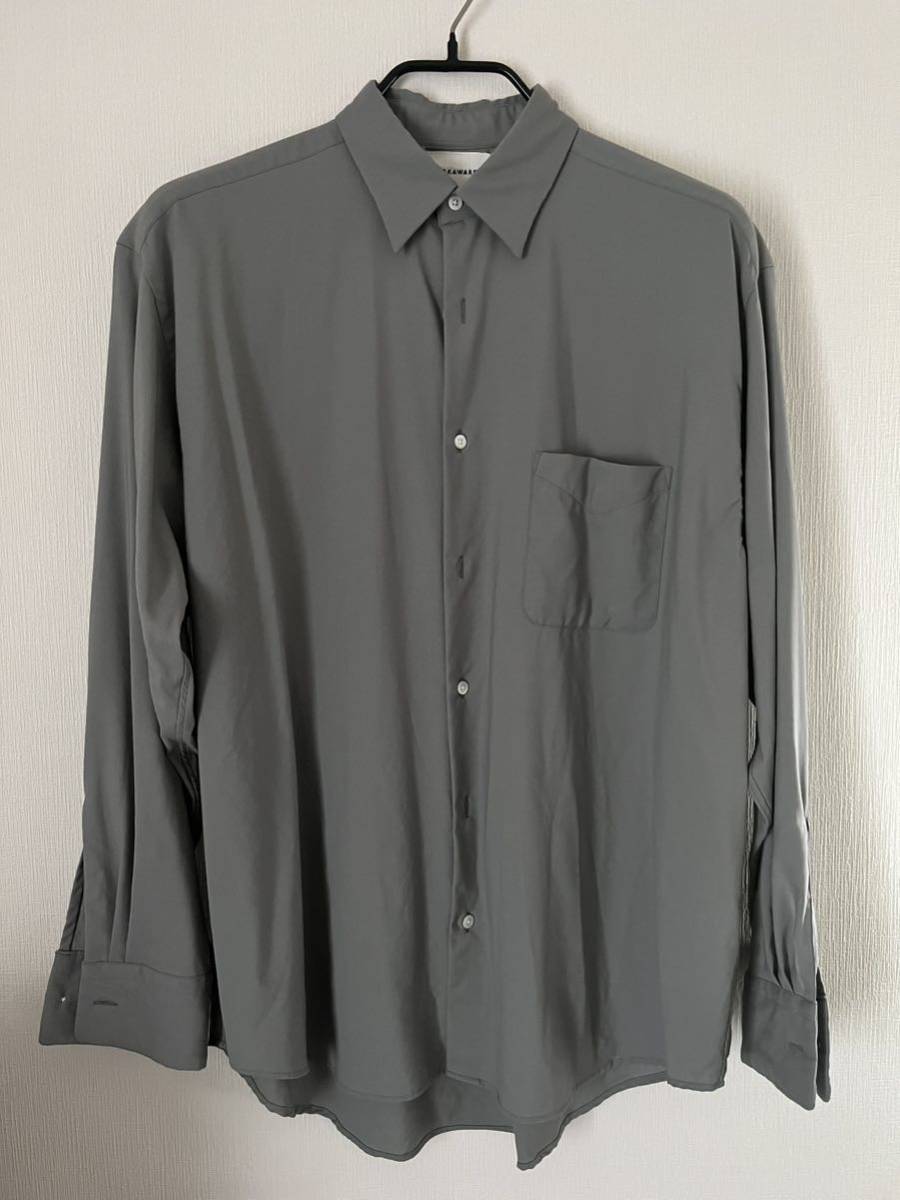【22SS】MARKAWARE NEW COMFORT FIT SHIRT BLUE GRAY【美品】