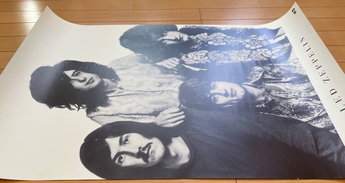 ポスター LED ZEPPELIN レッド・ツェッペリン Jimmy Page モノクロ